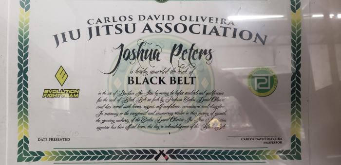 Black belt · November 22, 2015 · Promoted by Carlos "David" Oliviera