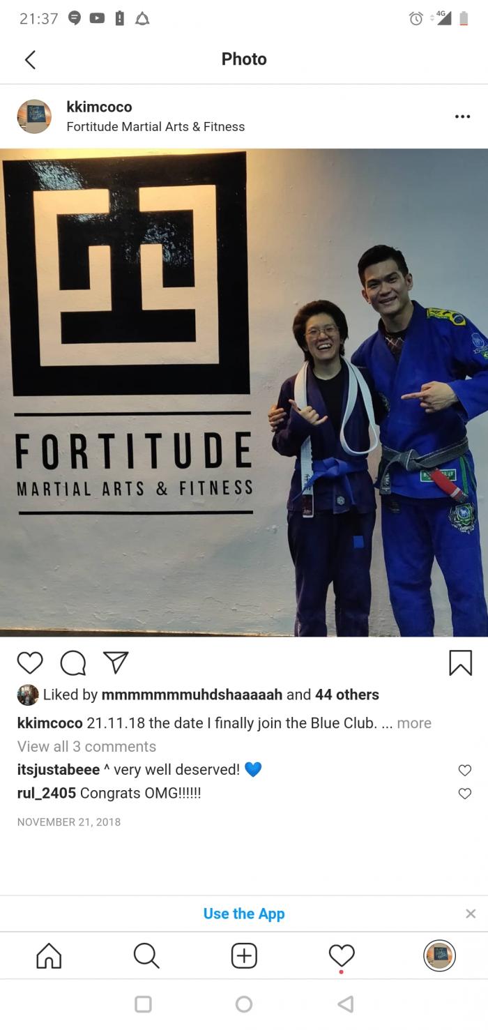 Blue belt · November 21, 2018 · Promoted by Vinc Tan