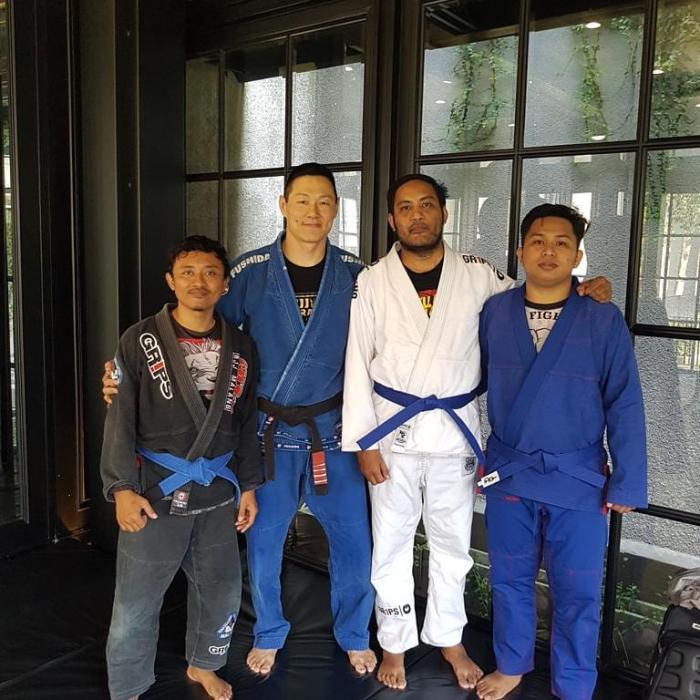 2018, Two of my sparring partner got blue belt from Prof. Martin Hartono