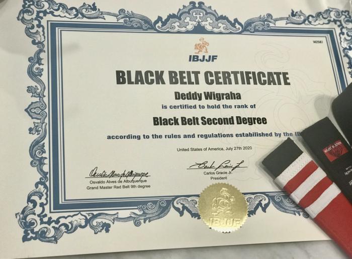 Just received my 2nd degree IBJJF certificate