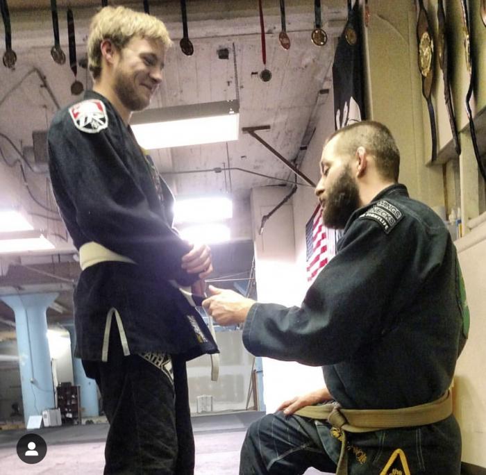 Blue belt · October 25, 2018 · Promoted by John Devall