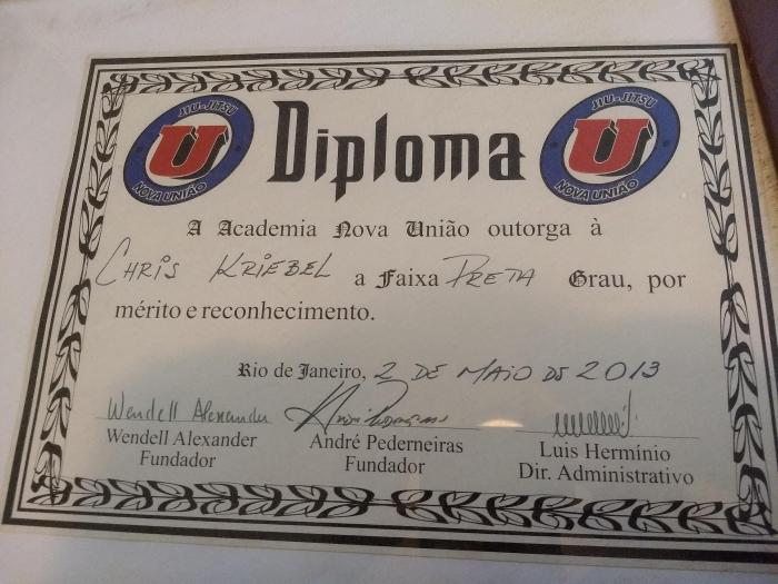 Black belt · May 2, 2013 · Promoted by Eduardo "Dudu" Barros