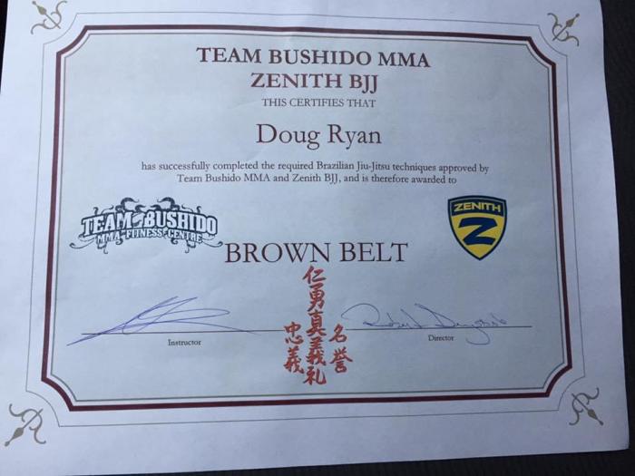 Brown belt · November 14, 2016 · Promoted by Nabil Khatib