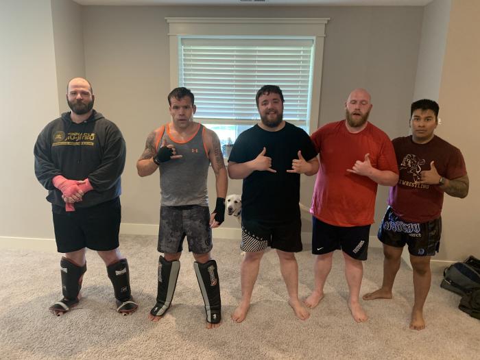 Training at home with some beasts