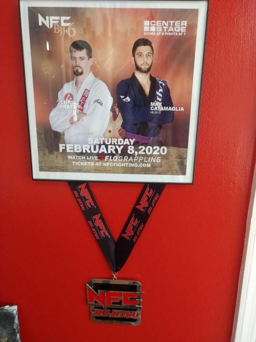 Superfight poster and medal for winning