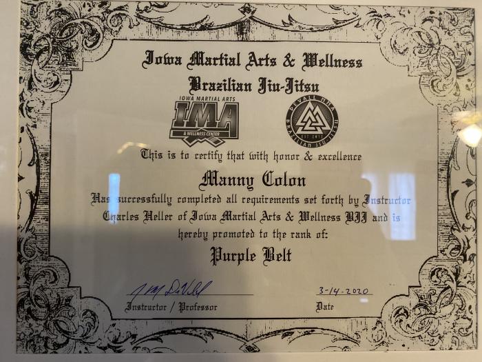 White belt · January 1, 2013