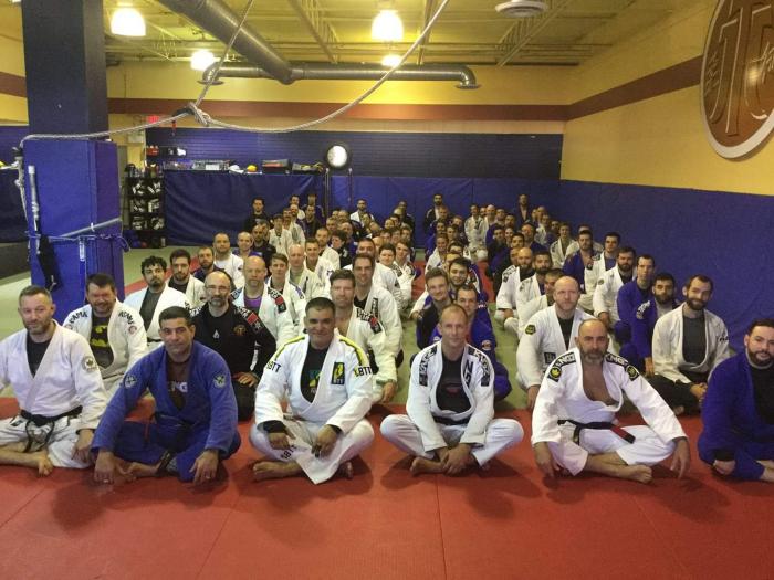 Last grading class pic. I'm second row with the brown belts