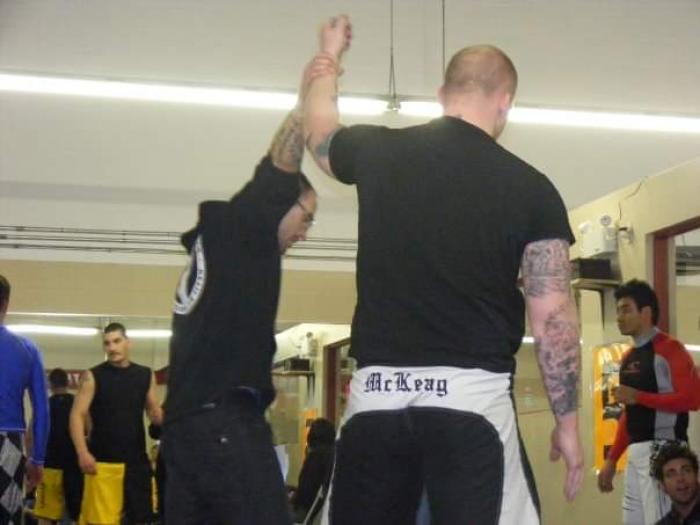 One of my first wins. This was at Nabil Khatib's gym opening