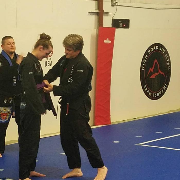 Purple belt · December 23, 2020 · Promoted by Dave Kiedaisch