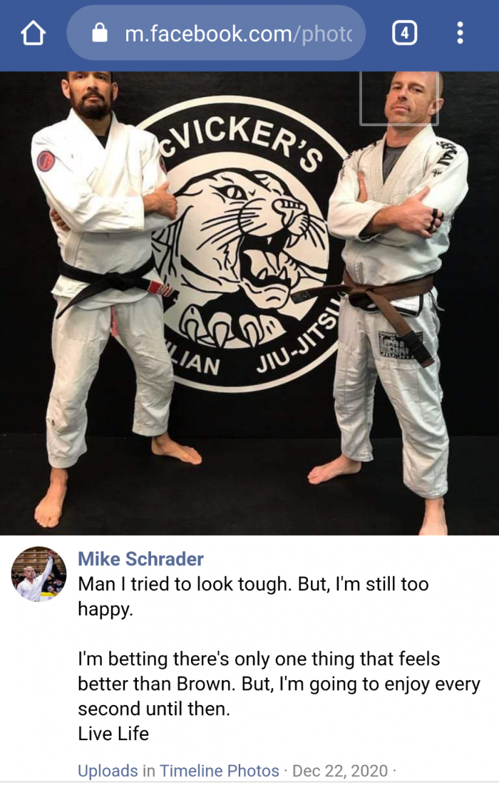 Brown belt · December 19, 2020 · Promoted by Jack McVicker