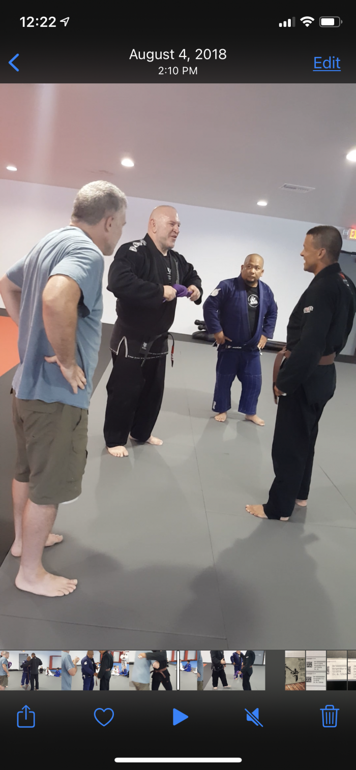 Brown belt · August 4, 2018 · Promoted by Wrick Tomas