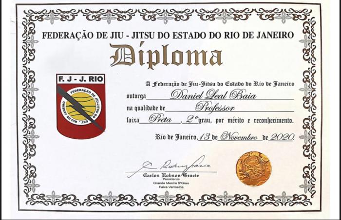 Black belt 2nd degree · December 18, 2018 · Promoted by Rolker Gracie