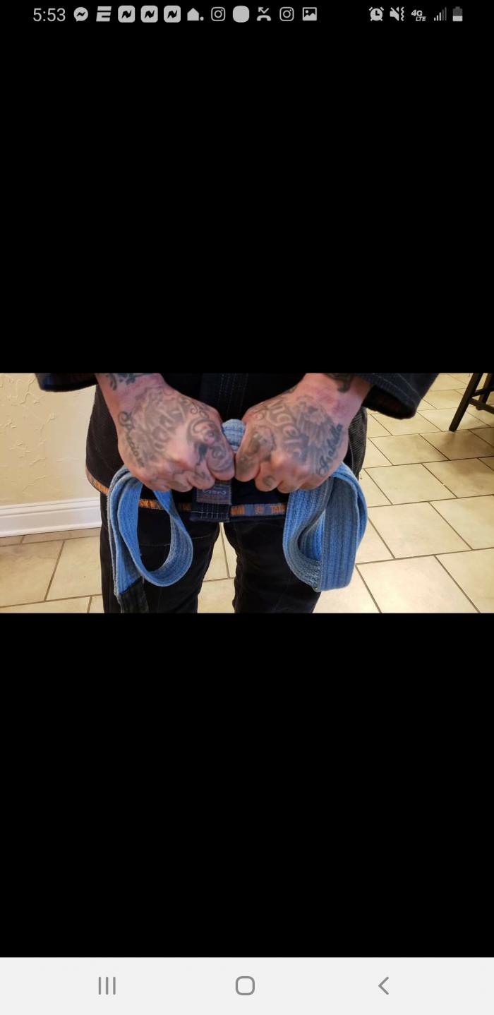Blue belt · October 7, 2018 · Promoted by Virgil Allen