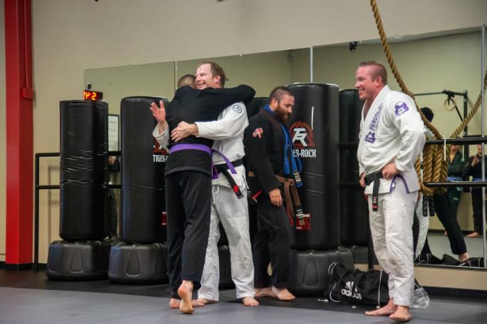 Purple belt · August 25, 2019 · Promoted by Jason Claunch