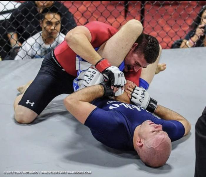 MMA Triangle, submission win over Angelo Reyes in Oakland CA