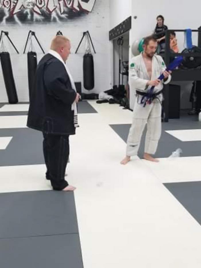 Blue belt · September 28, 2020 · Promoted by Aaron King