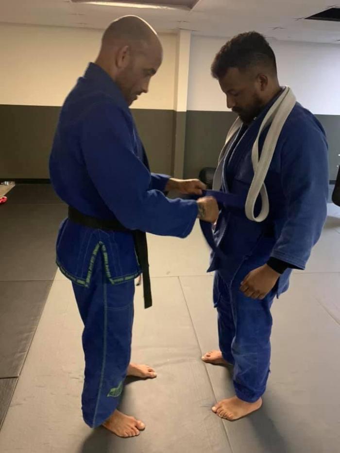 Blue belt · January 11, 2021 · Promoted by Carl vickery