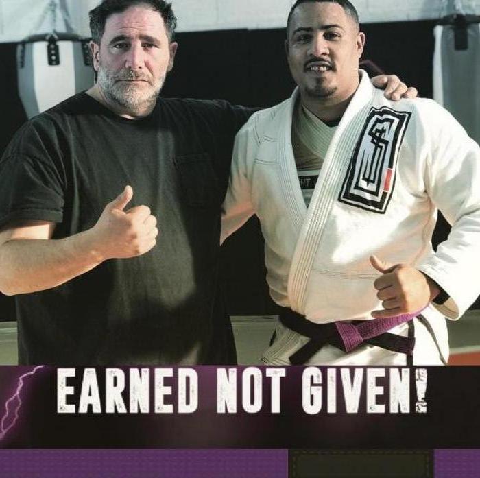 The Day i received my purple belt after a long fight with many students February 2018