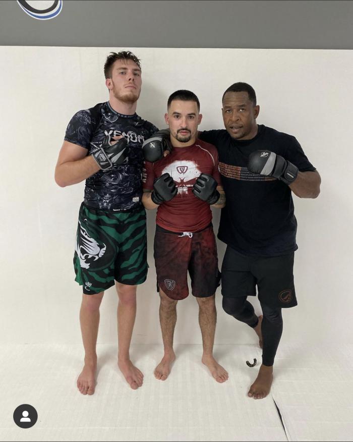 MMA training some heavy hitters