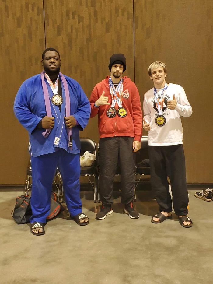 Gracie barra columbus representing with some hardware
