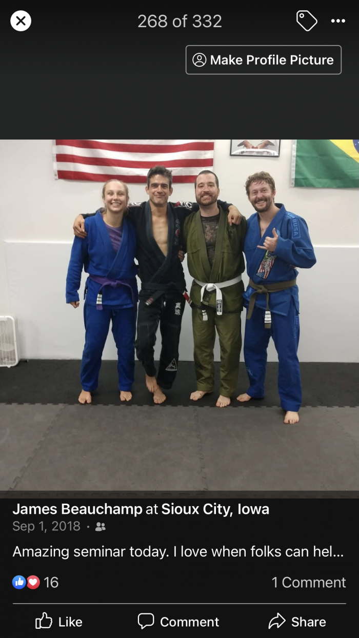 Purple belt · September 1, 2018 · Promoted by Tony Basile