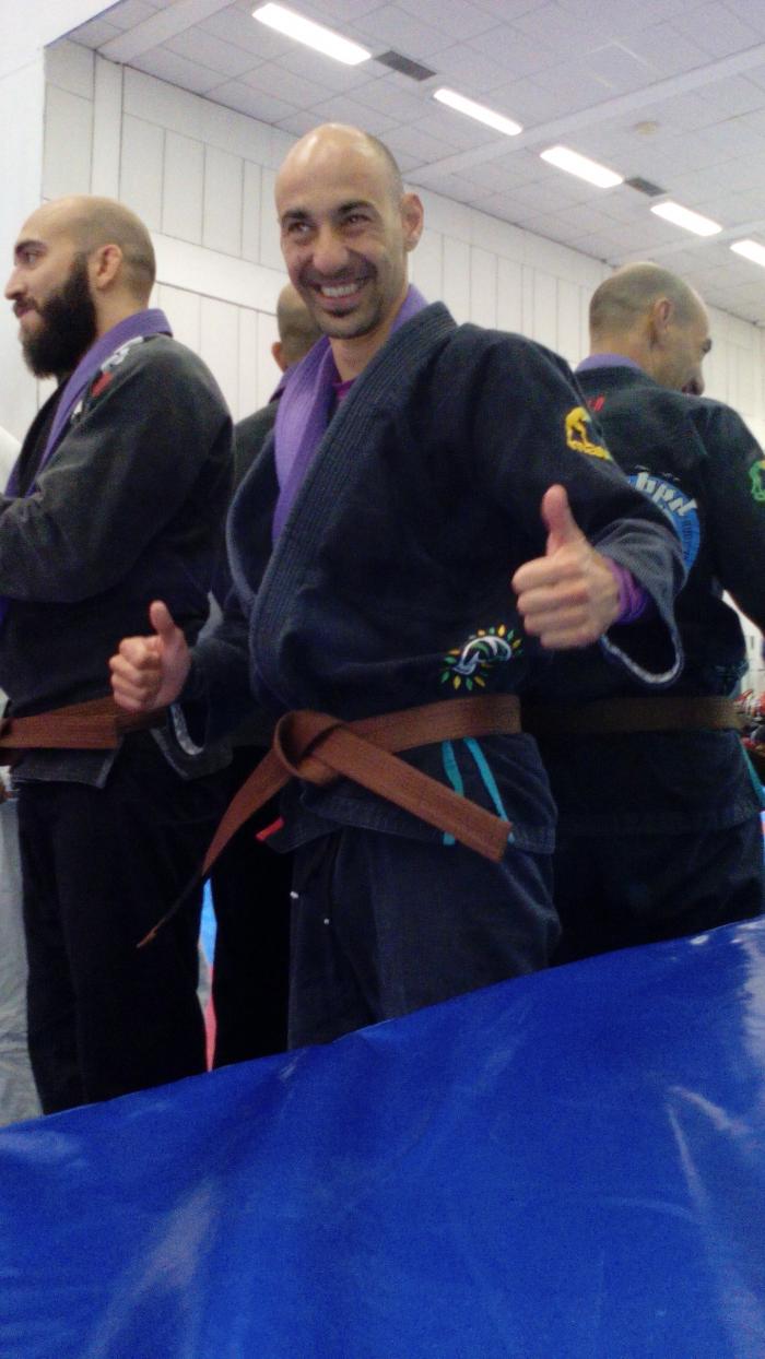 Brown belt · October 8, 2017 · Promoted by Vinicius Magalhaes