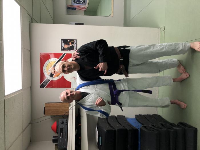 Purple belt · April 24, 2019 · Promoted by Brian Barlow