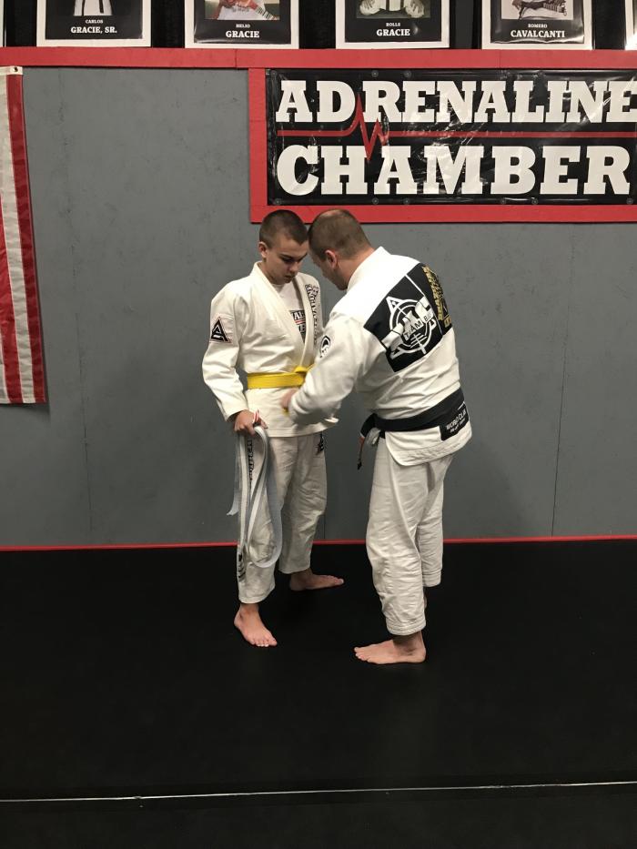 Yellow belt · January 5, 2019 · Promoted by Tony Cruz