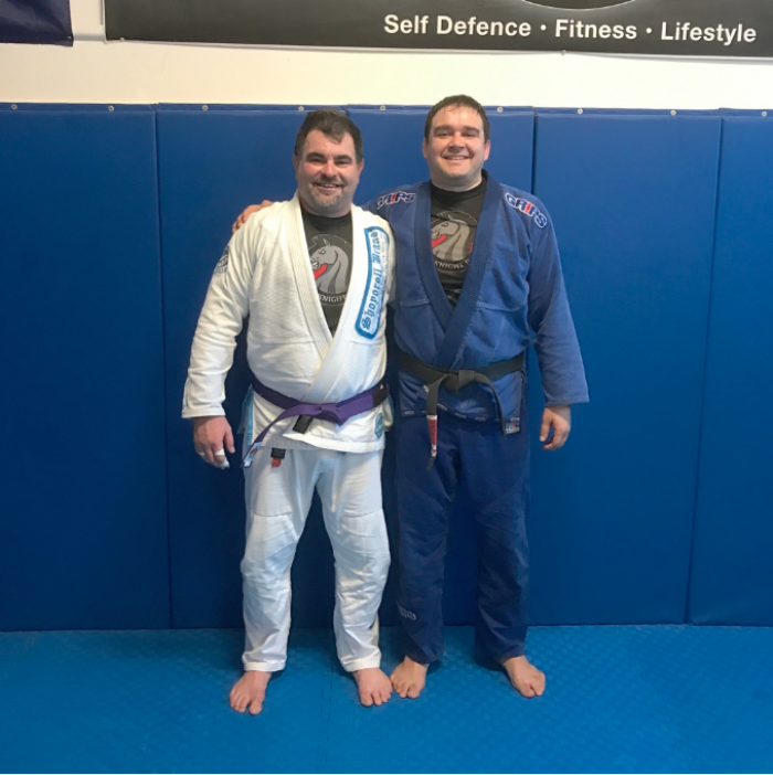 The day I received my purple belt!