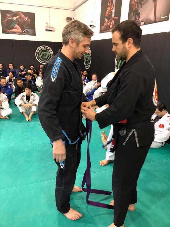 Purple belt · December 3, 2017 · Promoted by Martyn Cahill