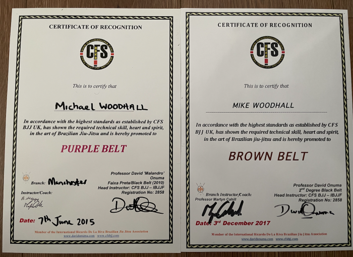Purple belt · June 7, 2015 · Promoted by Martyn Cahill