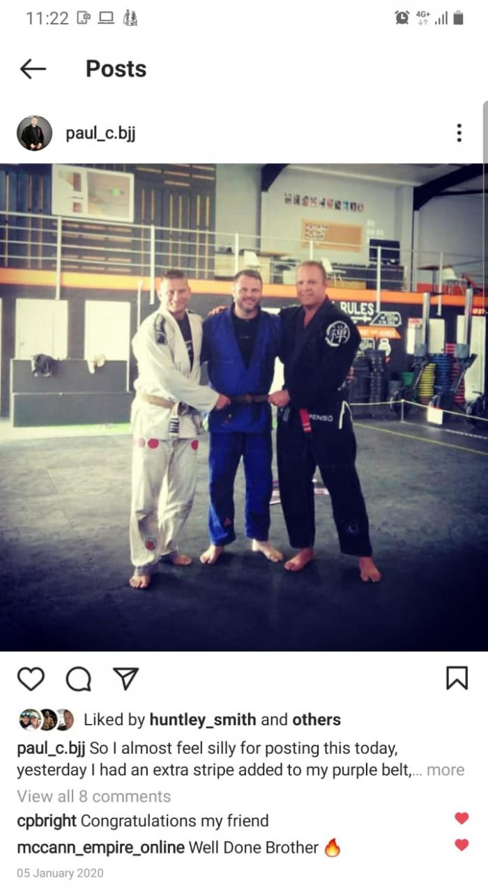 Brown belt · January 5, 2020 · Promoted by Nicolas Gregoriades