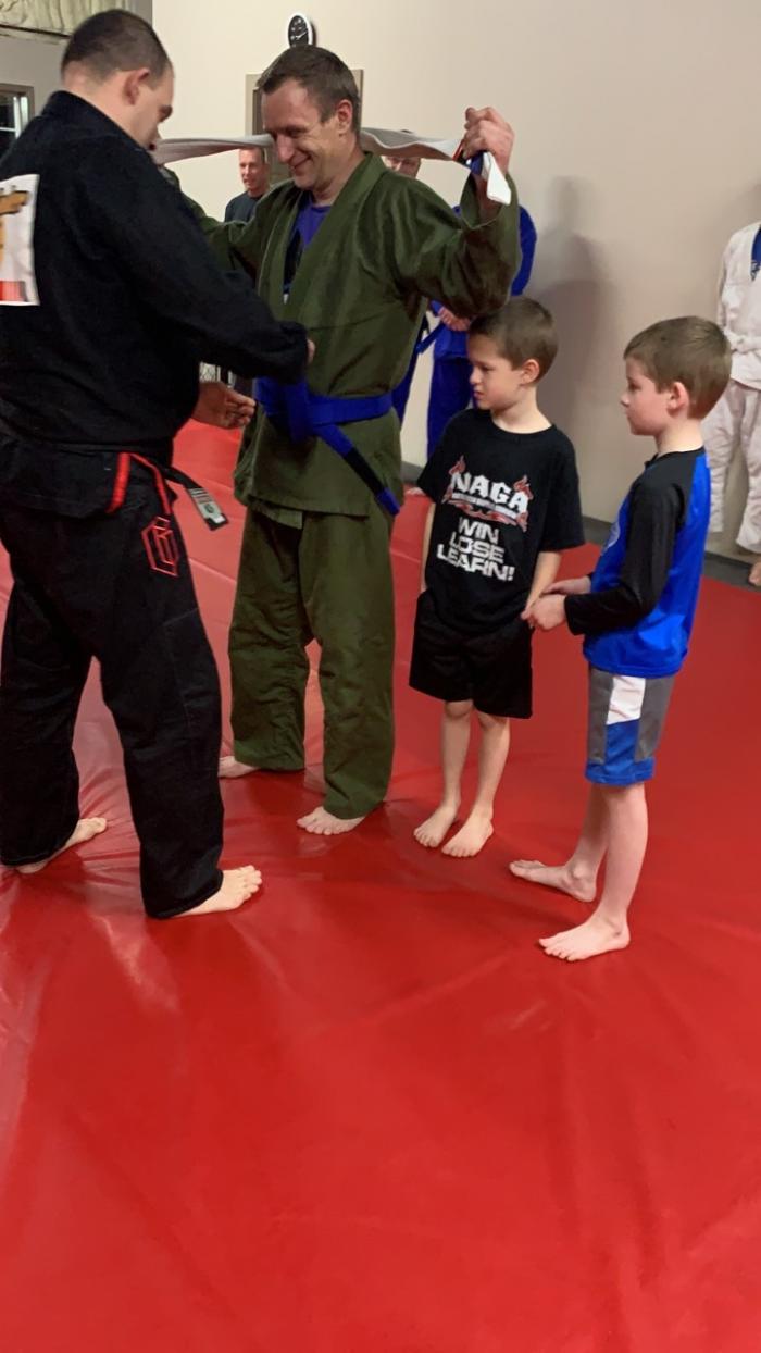 Blue belt · February 5, 2021 · Promoted by Coy Clements