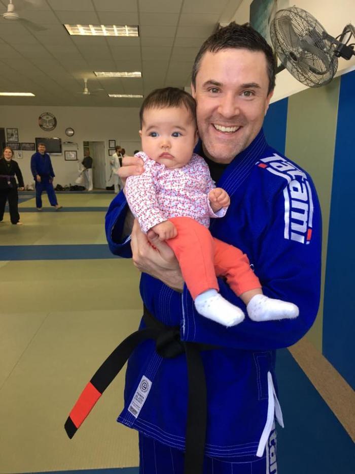 Promotion day with baby Aiko