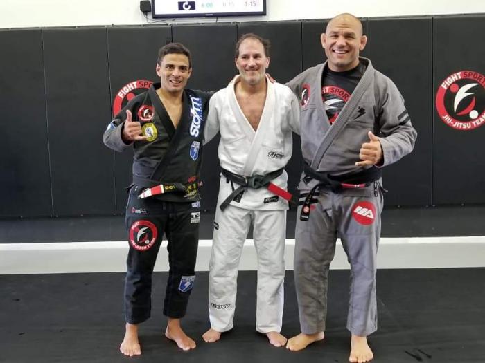 On one of my vacation trips to Florida. Love being able to train while on vacation. Great training with my friend Fabio, and being able to meet Cyborg.