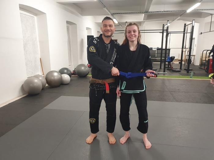 Blue belt · February 9, 2021 · Promoted by Michael Herčka