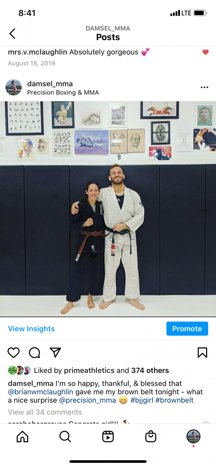 Brown belt · August 13, 2019 · Promoted by Brian McLaughlin