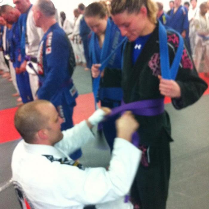 Purple belt · December 7, 2013 · Promoted by Justin Bruckmann
