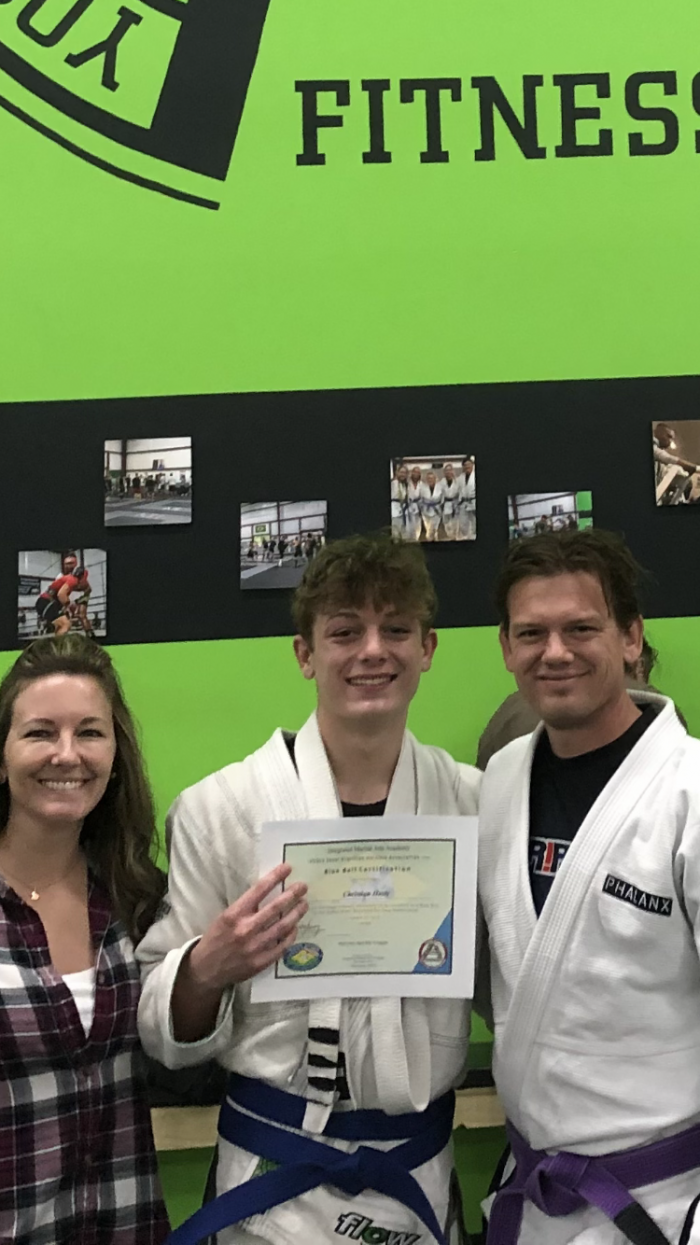 My sons blue belt promotion