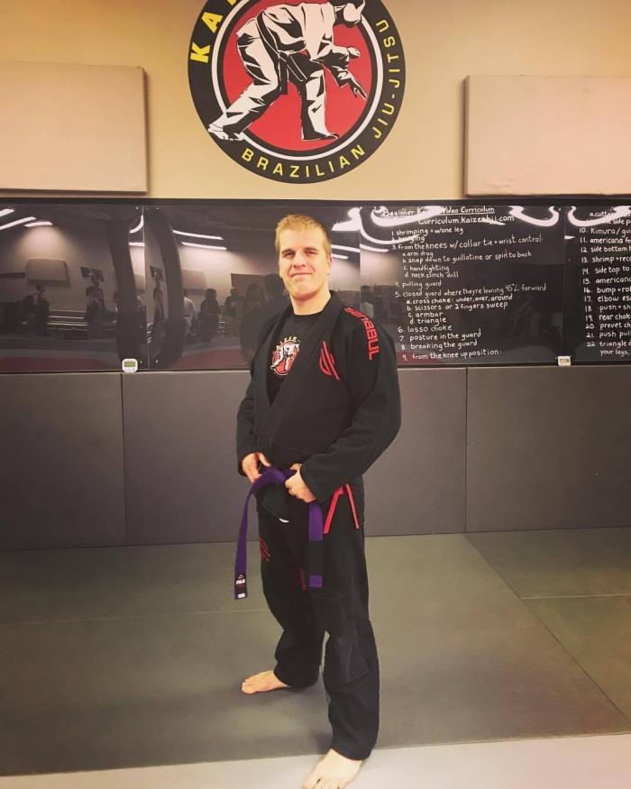 Purple belt · August 1, 2015 · Promoted by Ryan Fiorenzi