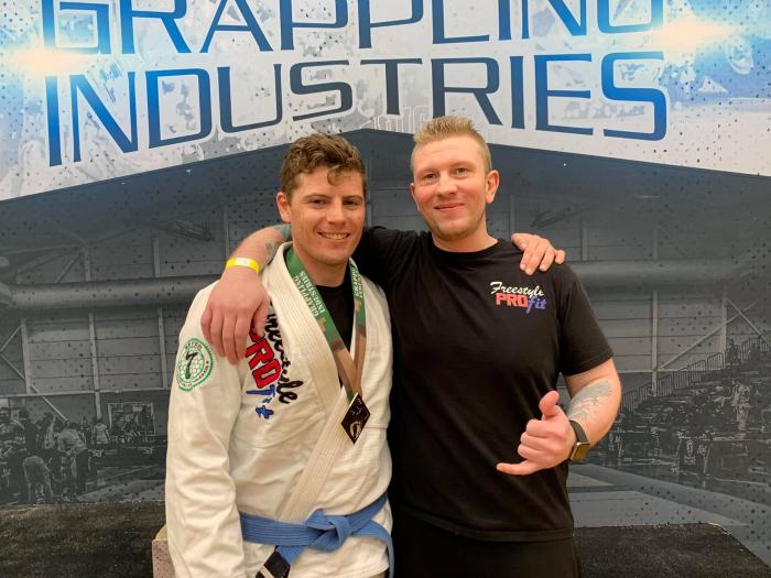 Proud Coach - David Connel  Medal Pres Grappling Industries 2019 (SA)
