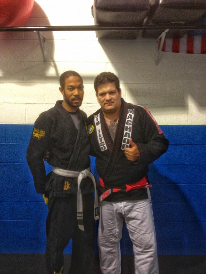 Me and Rigan Machado after his seminar (2012)
