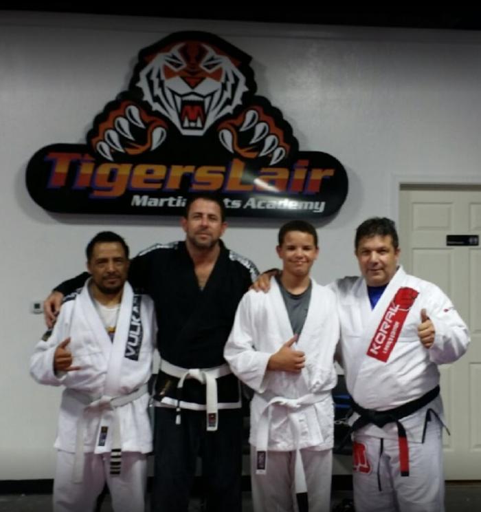 Back in the day when I was a white belt under Pedro Diaz, look how young I am!