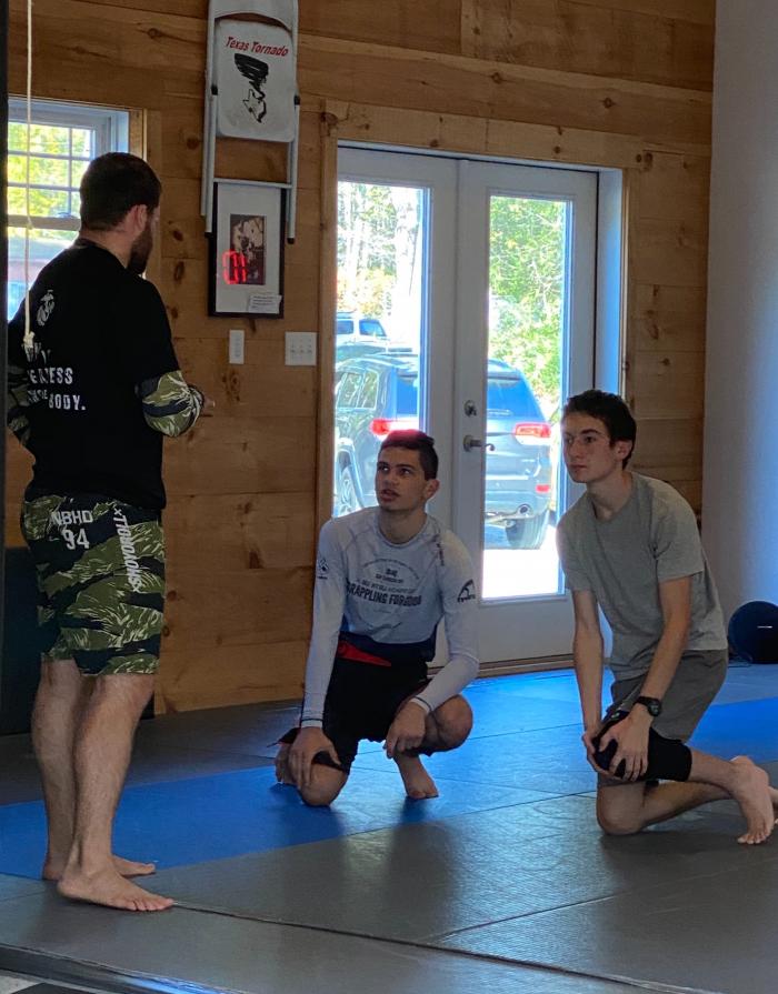 Teaching combat jiu jitsu