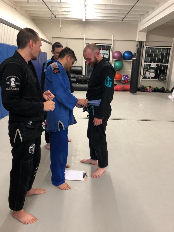 Blue belt · September 1, 2018 · Promoted by Ryan Kelly