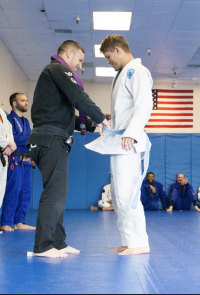 Purple belt · July 14, 2018 · Promoted by Jordan Kontra