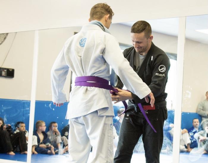 Purple belt · July 14, 2018 · Promoted by Jordan Kontra