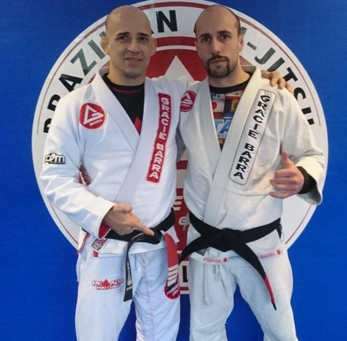 Receiving my BJJ black belt from Prof Eduardo Carriello - GB Oval