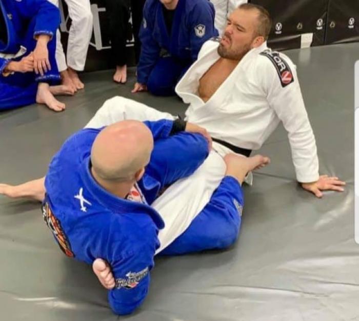 Leglocking Dean Lister :-)