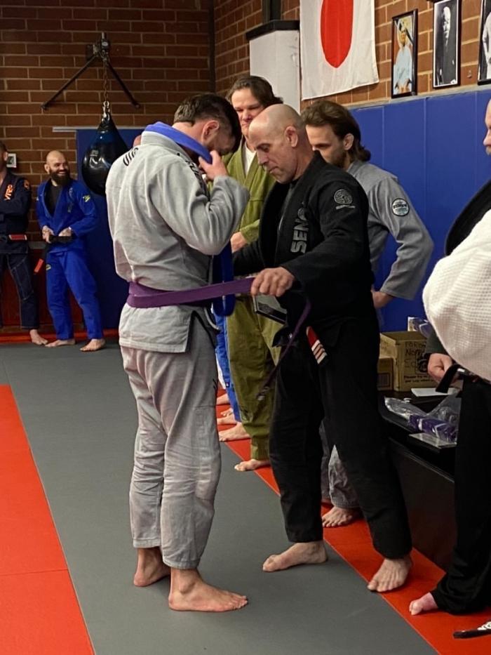Purple belt promotion
